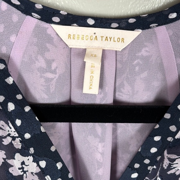 Rebecca Taylor Floral Print Women's Top - Picture 2 of 6